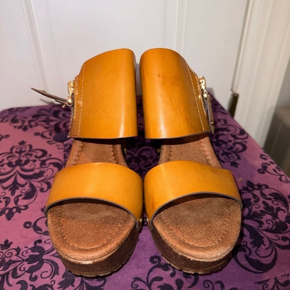 Retro chunky Heel slides size 9 - Picture 1 of 3